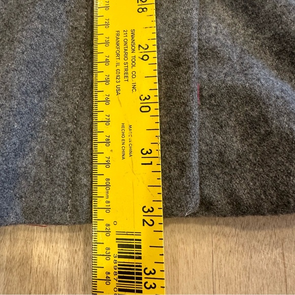 Cooperative Hooded Wool Blend Trench Coat Faux Fur Trim Women’s Size Medium - Picture 12 of 12